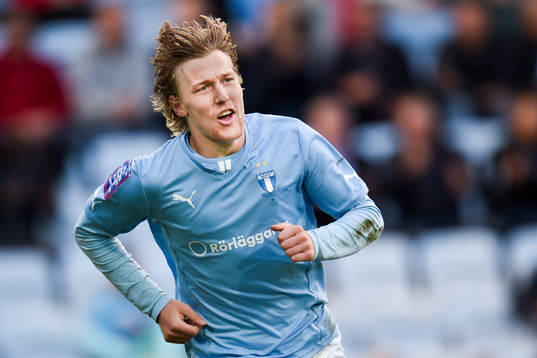 Malmö FFs Emil Forsberg jublar