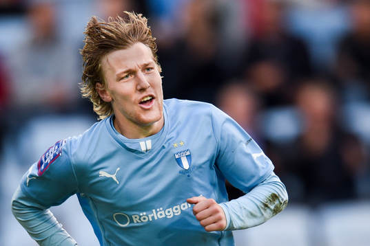 Malmö FFs Emil Forsberg jublar