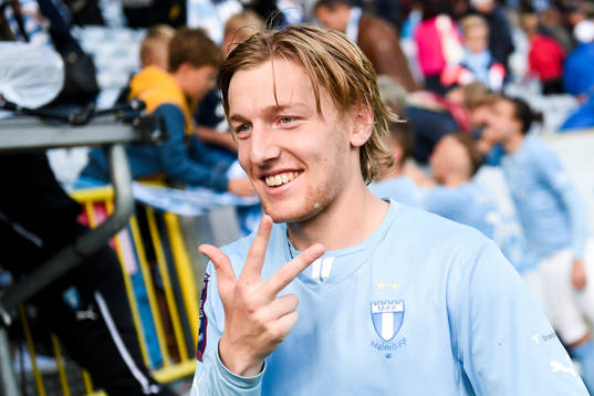 Malmö FFs Emil Forsberg jublar