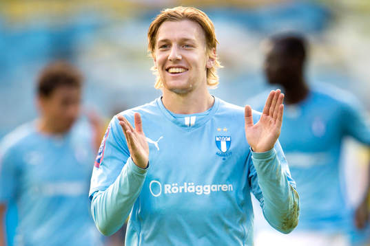 Malmö FFs Emil Forsberg jublar