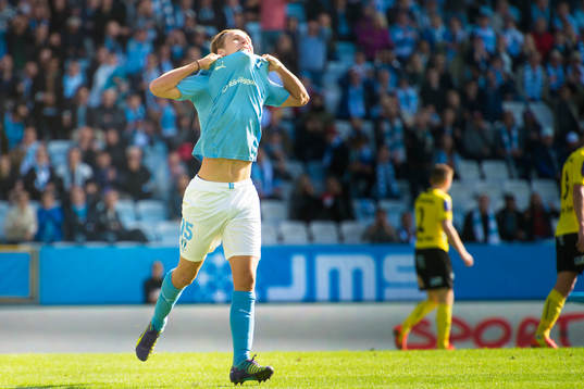 Malmö FFs Pawel Cibicki deppar