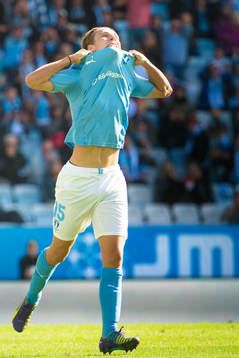 Malmö FFs Pawel Cibicki deppar