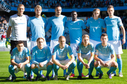 målvakt Robin Olsen, Filip Helander, Erik Johansson, Enock