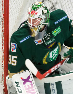 Färjestads målvakt Fredrik Pettersson Wentzel