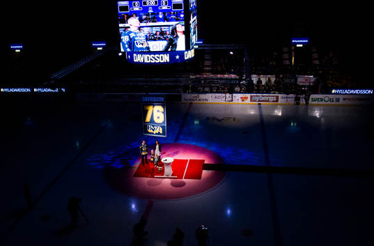 Johan Davidssons tröjceremoni