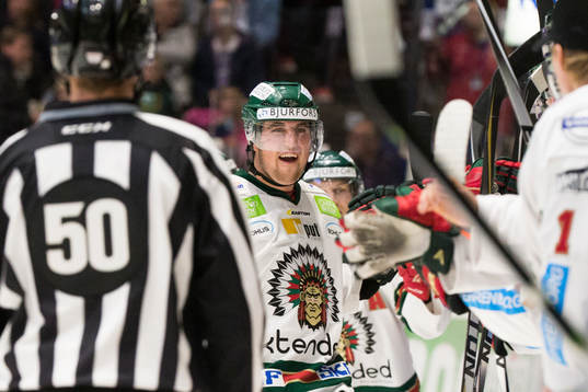 under ishockeymatchen i SHL mellan Färjestad och Frölunda