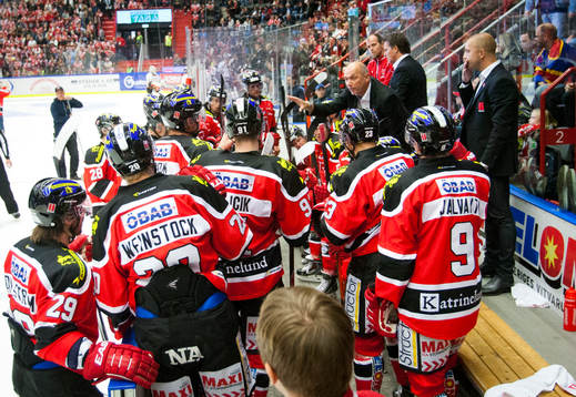 Örebros tränare Kent Johansson och Johan Tornberg,