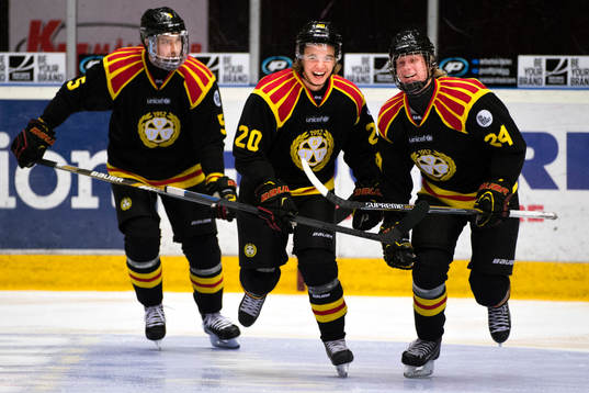 Brynäs Lukas Kilström, Adam Brodecki och Jens Lööke