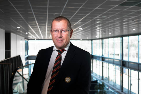 Brynäs Klubbdirektör Hans-Göran Karlsson före