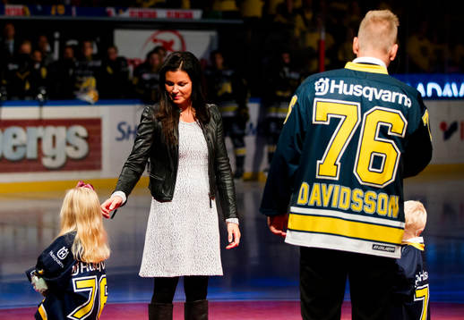 Johan Davidsson med familj