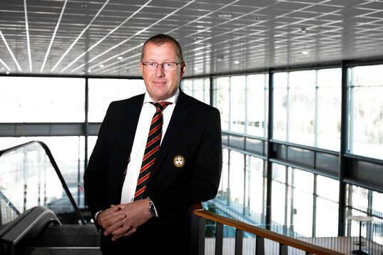 Brynäs Klubbdirektör Hans-Göran Karlsson före
