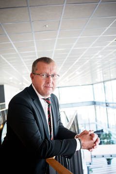 Brynäs Klubbdirektör Hans-Göran Karlsson före