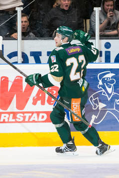 Färjestads Per Åslund jublar