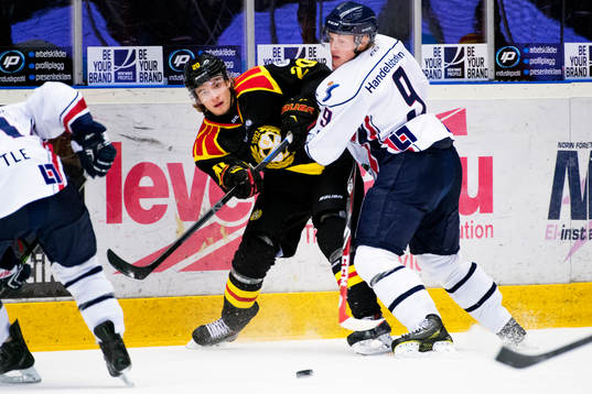 Brynäs Adam Brodecki och Linköpings Anton Karlsson
