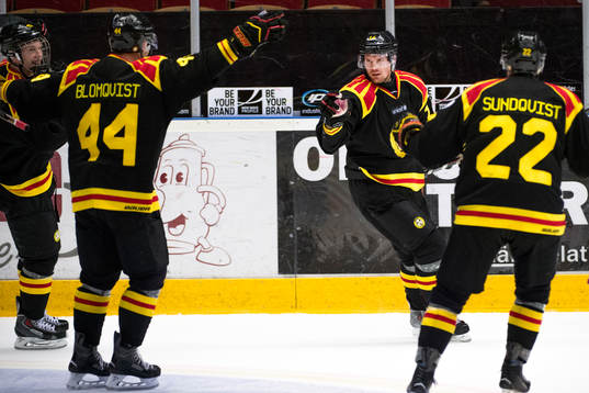 Brynäs Jacob Blomqvist, Oscar Eklund och Jörgen Sundqvist