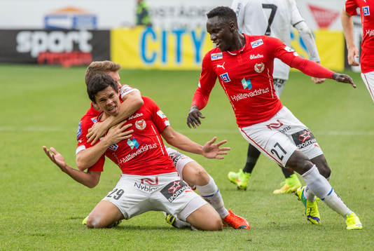 Kalmars Romário Pereira Sipião och Kalmars Papa Alioune