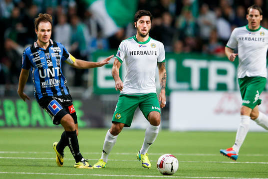 Sirius Niklas Busch Thor och Hammarbys Nahir Besara