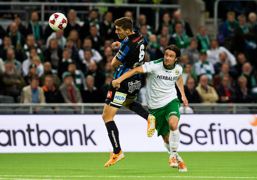 Sirius Patrick Hopkins och Hammarbys Linus Hallenius