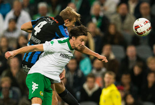 Sirius Oscar Pehrsson i en nickduell med Hammarbys Linus