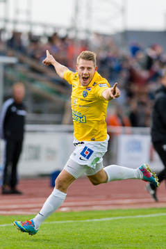 under fotbollsmatchen i Allsvenskan mellan Falkenberg och