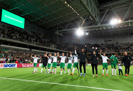 Hammarbys spelare tackar publiken
