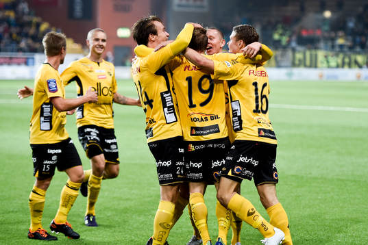 Elfsborgs spelare jublar