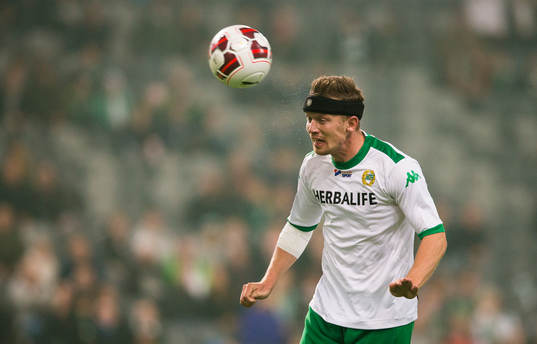 Hammarbys Thomas Guldborg Christensen med en nick