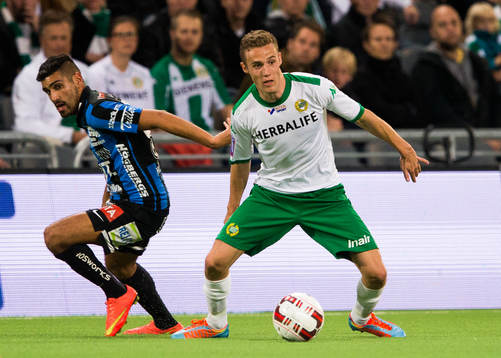 Sirius Stefan Silva och Hammarbys Fredrik Torsteinbø