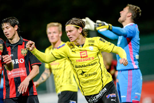 Halmstads Marcus Antonsson jublar