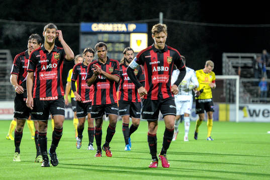 Brommapojkarnas Mauricio Albornoz och Jesper Karlström