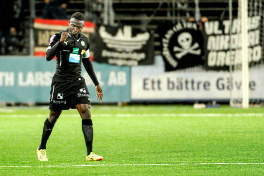 Örebros Alhassan Kamara jublar