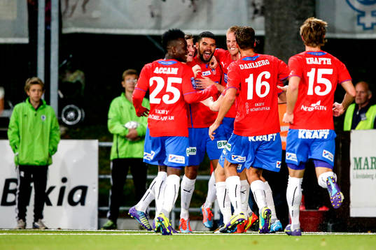 Helsingborgs Victor Palsson jublar