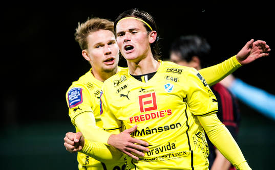 Halmstads Marcus Antonsson jublar