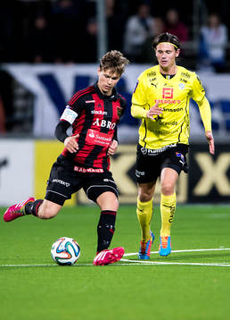 Brommapojkarnas Jesper Karlström och Halmstads Marcus