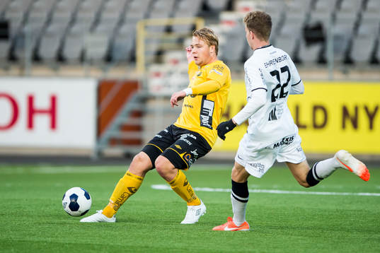 Elfsborgs Martin Ingesson och Häckens Samuel Gustafson