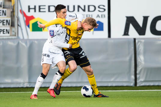 Elfsborgs Eric Nilsson och Häckens Daniel Krezic