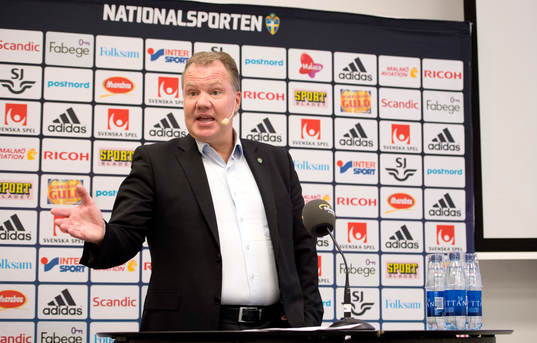 Svenska fotbollsförbundets ordförande Karl-Erik Nilsson