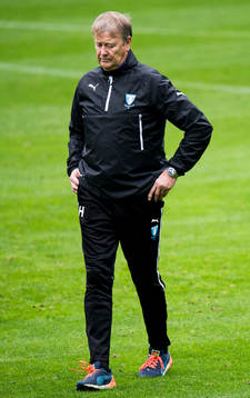 Malmö FFs tränare Åge Hareide deppar