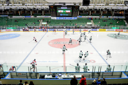 Rögles och Malmö Redhawks lag värmer upp