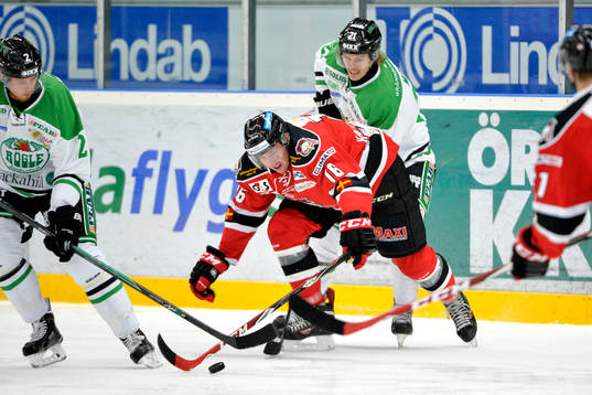 Rögles Jens Hellgren och Emil Molin och Malmö Redhawks