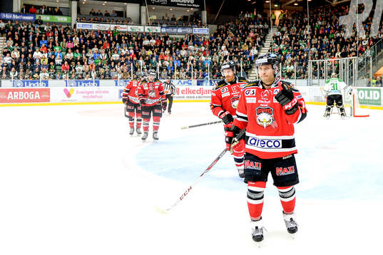 Malmö Redhawks Joey Tenute jublar