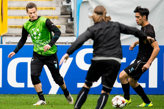 Malmö FFs Markus Rosenberg och Amin Nazari