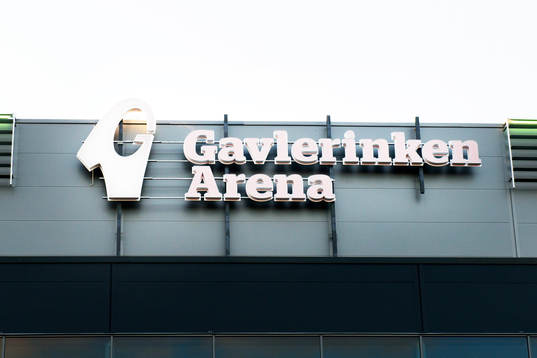 Gavlerinken Arena före ishockeymatchen i SHL mellan