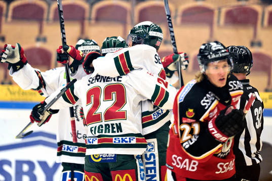 Frölundas Mattias Janmark jublar