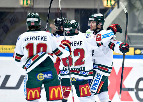 Frölundas Mikael Wikstrand jublar