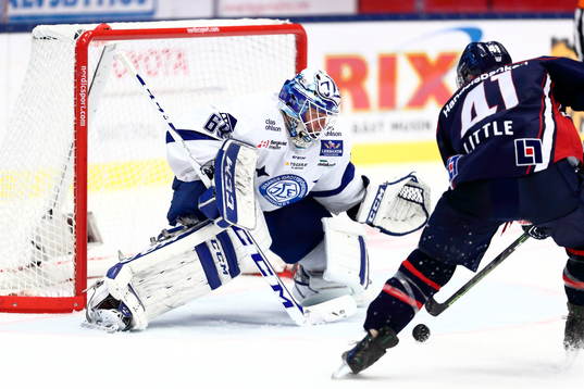 Mål 1-0 av Linköpings Broc Little förbi Leksands