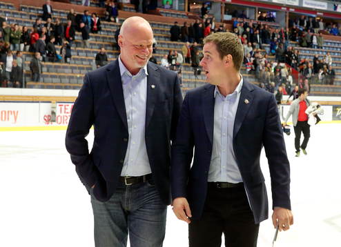 tränare Roger Melin och assisterande tränare Nizze