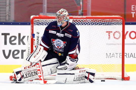 Linköping målvakt Marcus Högberg har släppt in mål 4-1