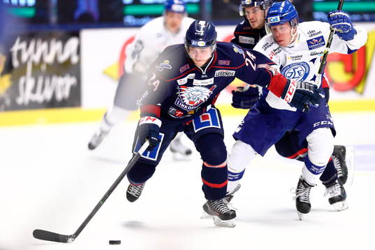 Linköpings Fredric Andersson och Leksands Tomi Sallinen