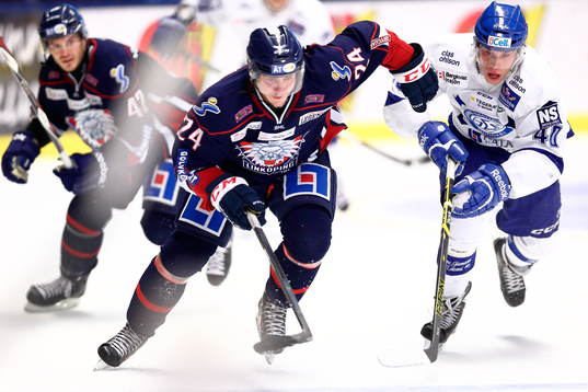 Linköpings Fredric Andersson och Leksands Tomi Sallinen